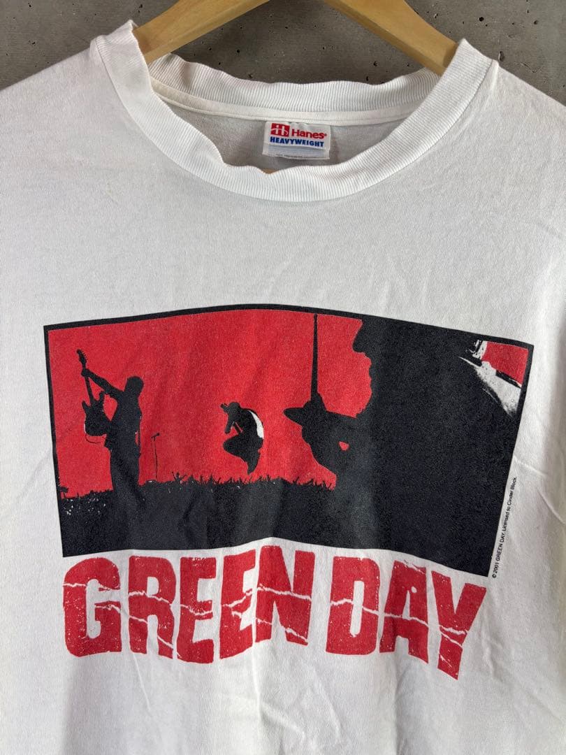 01s ヴィンテージ GREENDAY 半袖ツアーTシャツ バンドT 古着