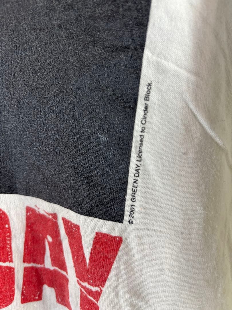 01s ヴィンテージ GREENDAY 半袖ツアーTシャツ バンドT 古着