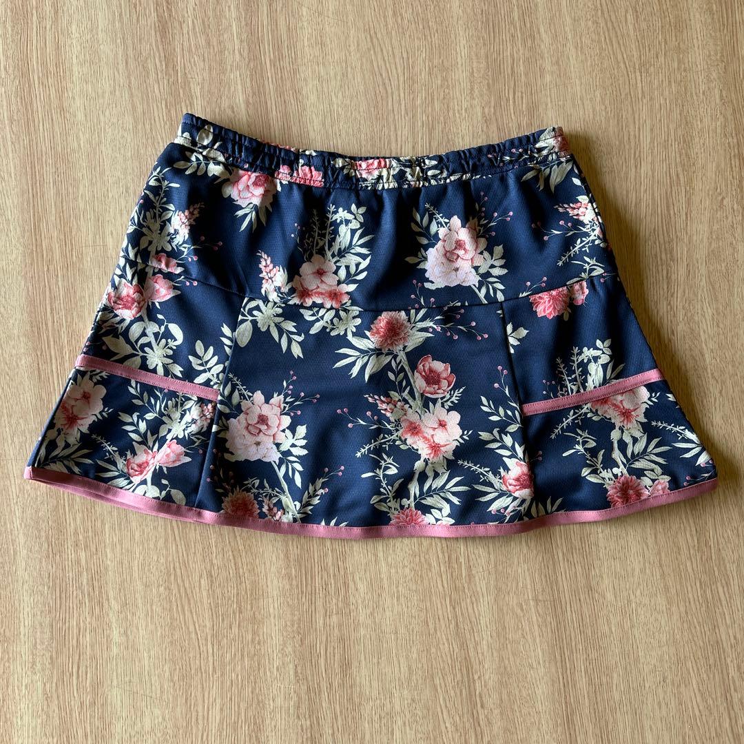 カネ様　レディーステニスウエア ゲームシャツスコートセットアップ　L