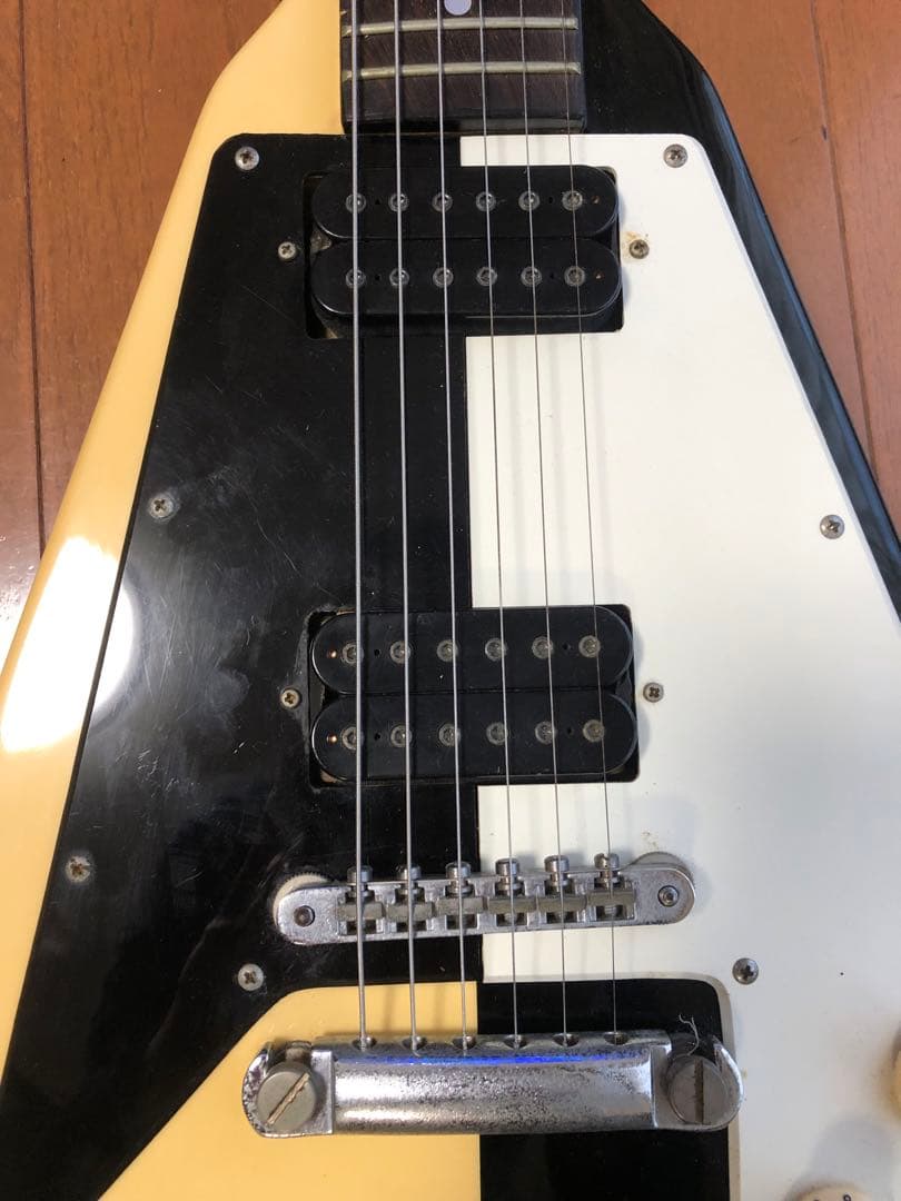 希少M.シェンカーフライングV80年代￼Sネック￼国産社不明プレイアビリティ￼良