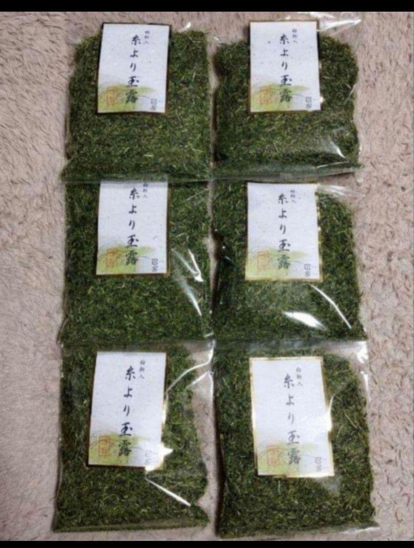 うまい茶　糸より玉露　6袋セット　計840g　常温消費期限2025年12月30日