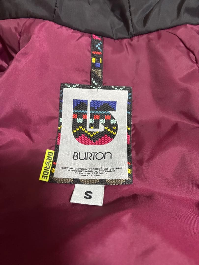 BURTON スノーボードウェア上下セット 上S 下XS