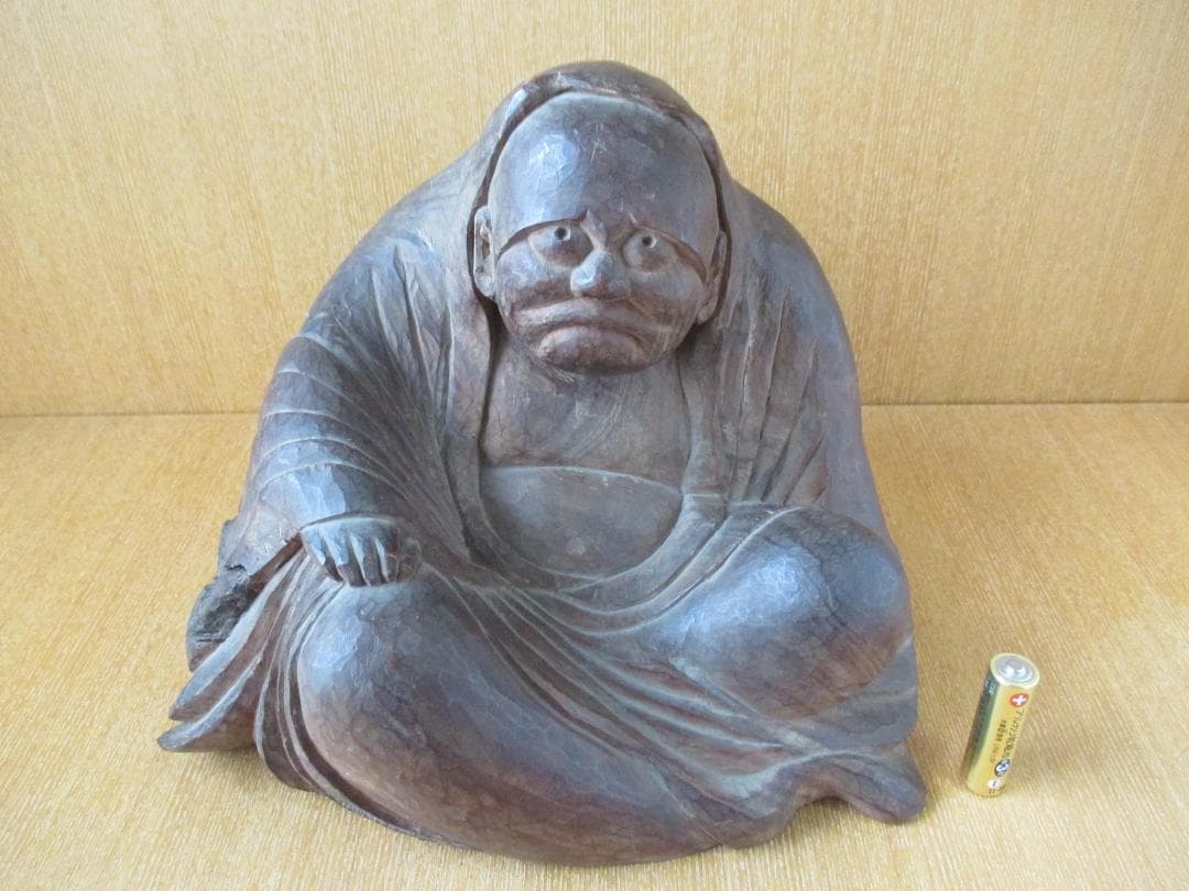 木彫　達磨像　時代物　禅　123