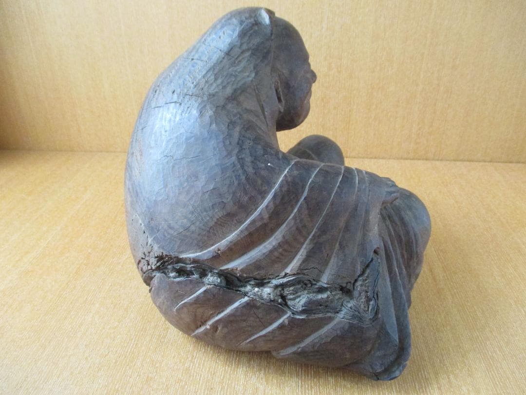 木彫　達磨像　時代物　禅　123