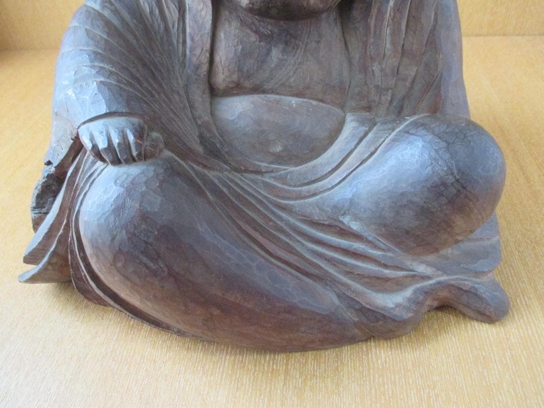 木彫　達磨像　時代物　禅　123