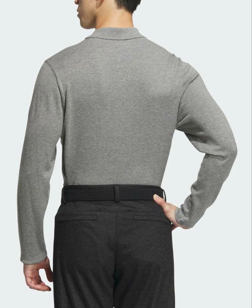 送料無料 新品 adidas GOLF アーガイル柄セーター ポロ XL GR