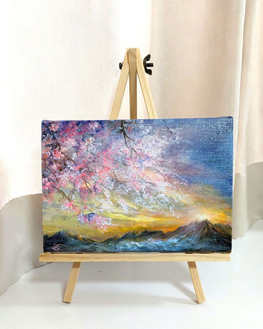 油絵　風景画【1点物】画家本人出品painterTMK真筆　SMキャンバス