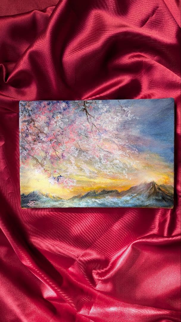 油絵　風景画【1点物】画家本人出品painterTMK真筆　SMキャンバス