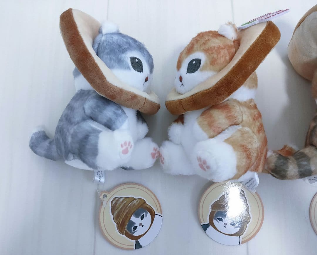 モフサンド パンにゃん ぬいぐるみ 全4種セット mofusand ねこ ネコ