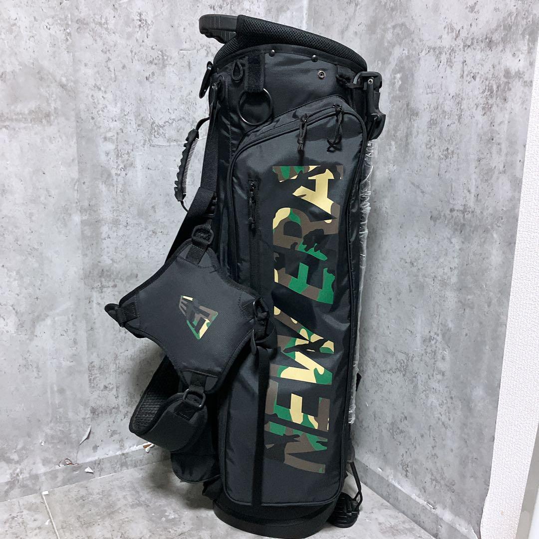 【希少】NEW ERA ニューエラ キャディバッグ　カモ ブラック スタンド式