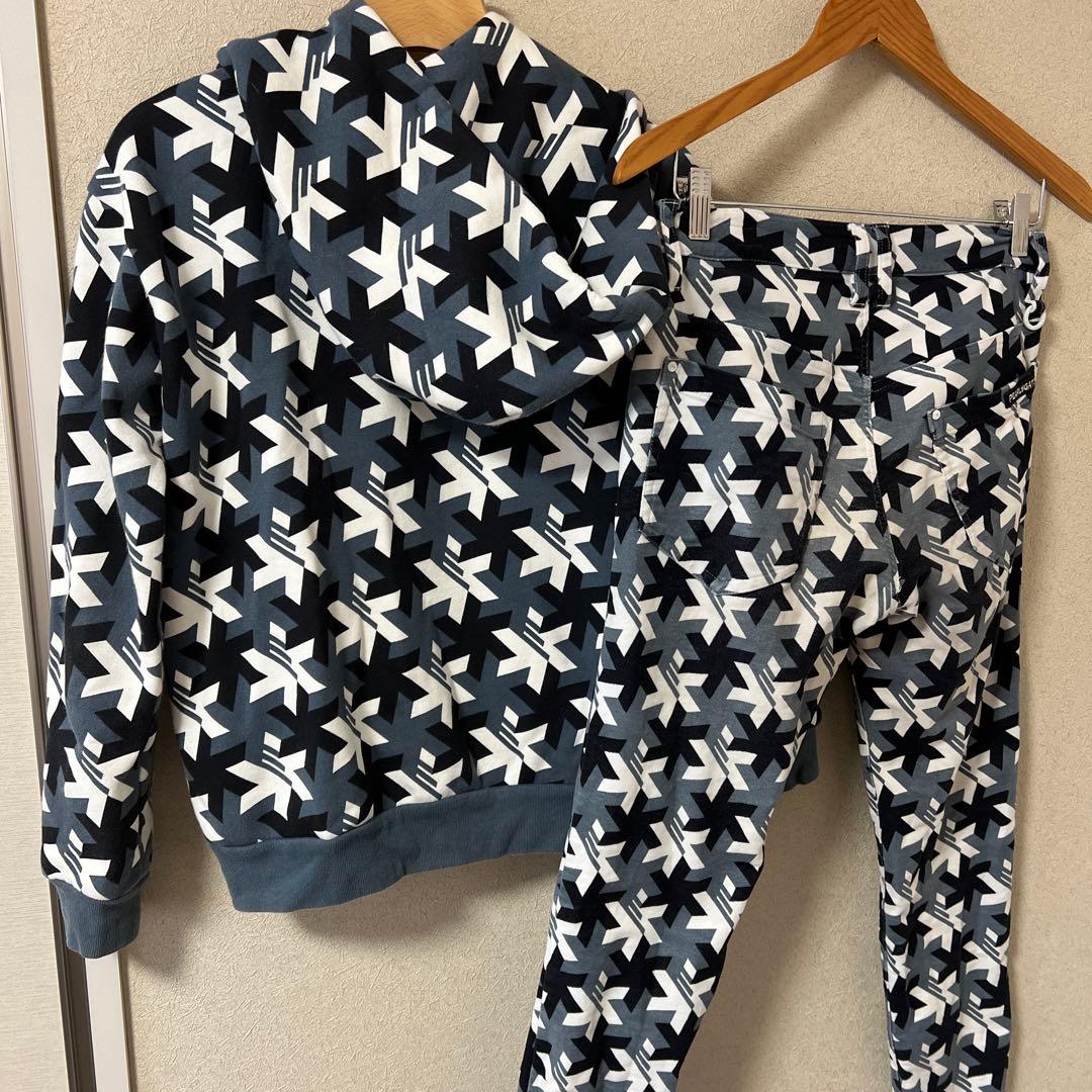 パーリーゲイツ セットアップ 裏起毛 パーカー