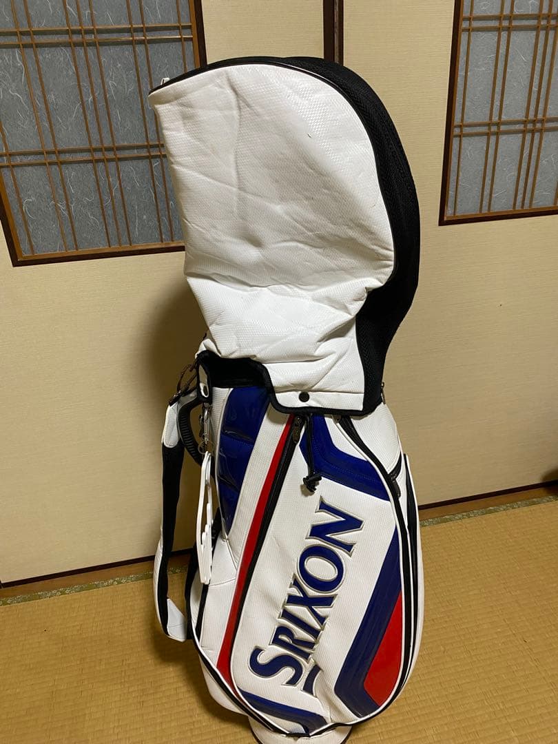 Srixon キャディバッグ ホワイト・ブルー・レッド
