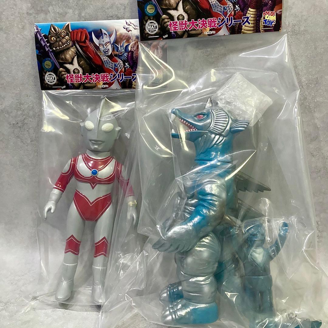 新品未開封 MAT ソフビ ウルトラマンジャック ムルチ + ミニメイツ星人