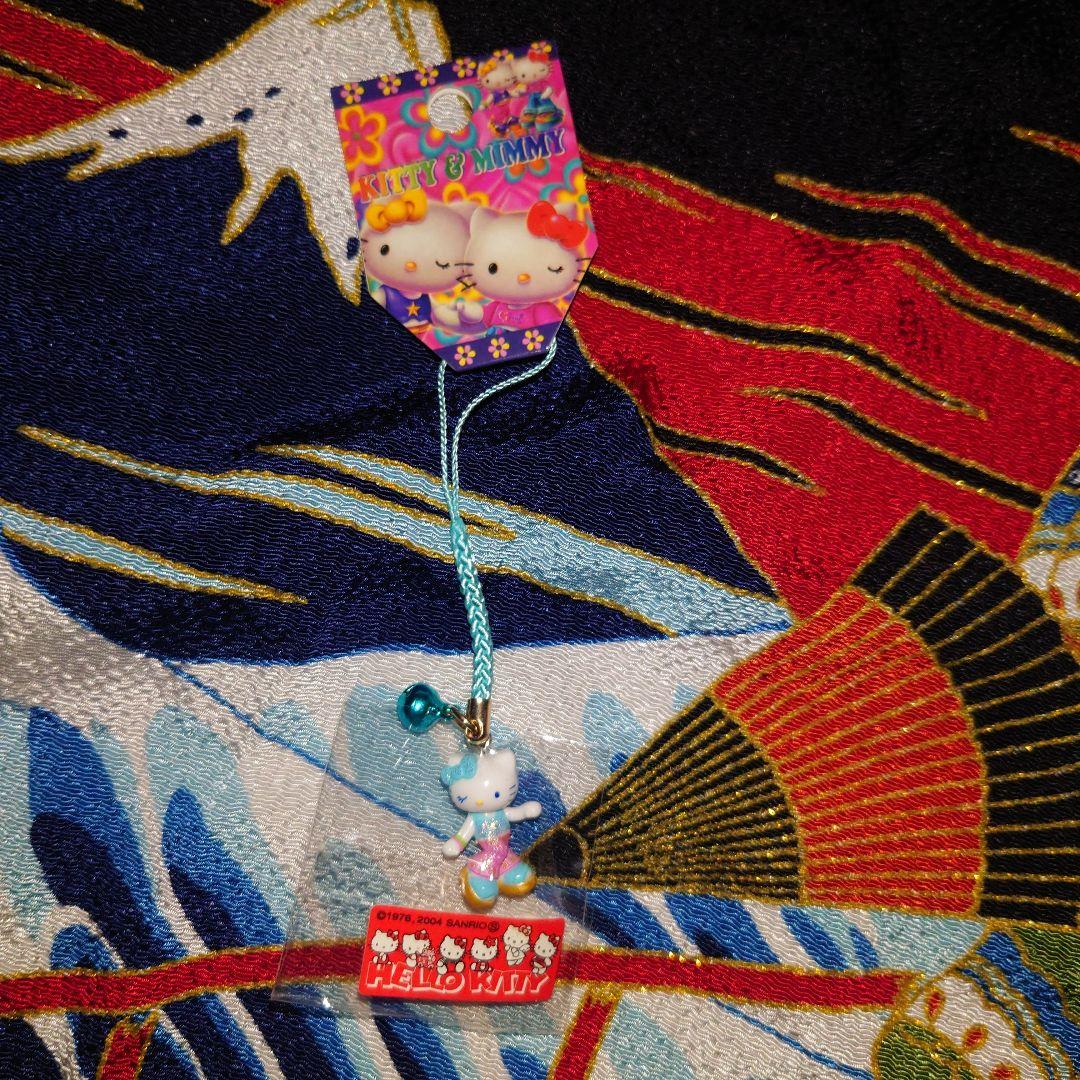 ハローキティ根付　キティ&ミミィ　脚長　KITTY&MIMMY　ミミィ2004年