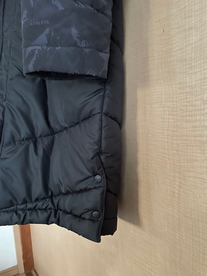 アスレタ ベンチコート　メンズ　Ｌサイズ　ブラック　ATHLETA
