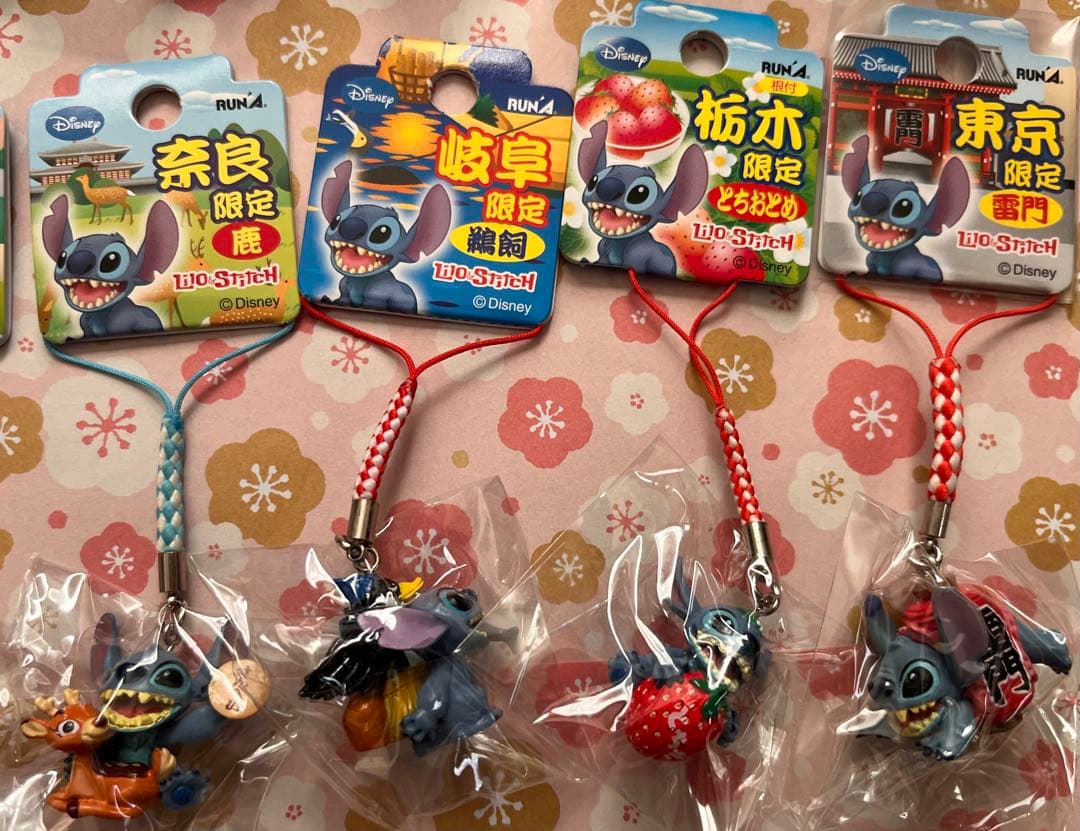 激レア◎ご当地スティッチ空港限定等◎根付け・ビーズストラップ◎30個セット