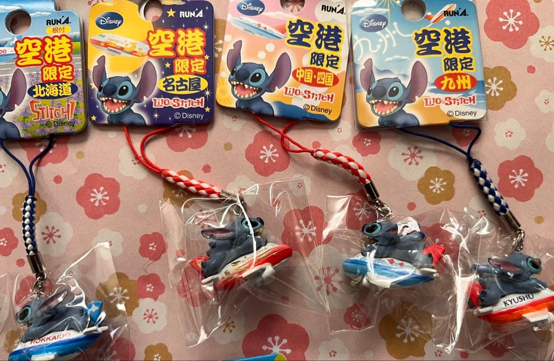 激レア◎ご当地スティッチ空港限定等◎根付け・ビーズストラップ◎30個セット