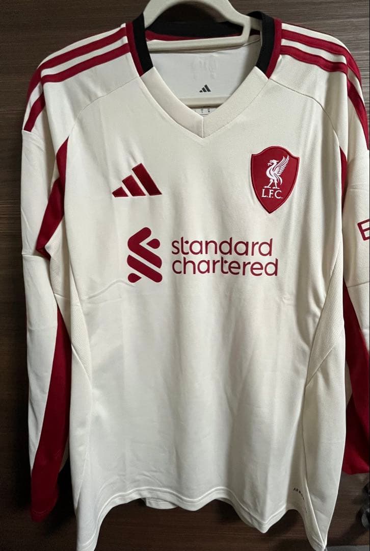 25-26 リヴァプールFC アウェイユニ 長袖 XL アディダス