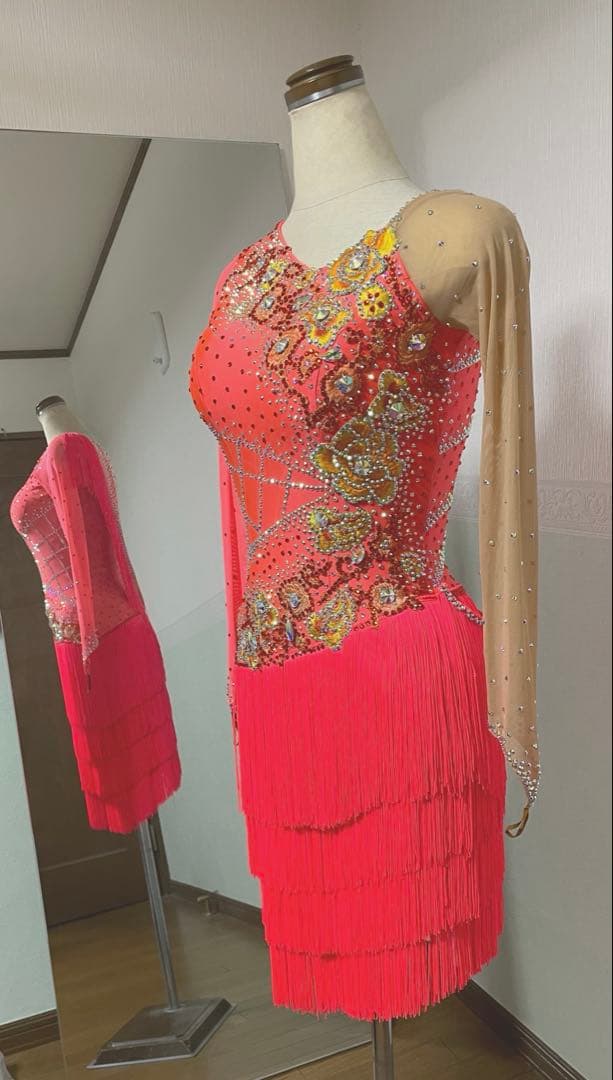社交ダンスドレス フリンジ　ラテンドレス　新品