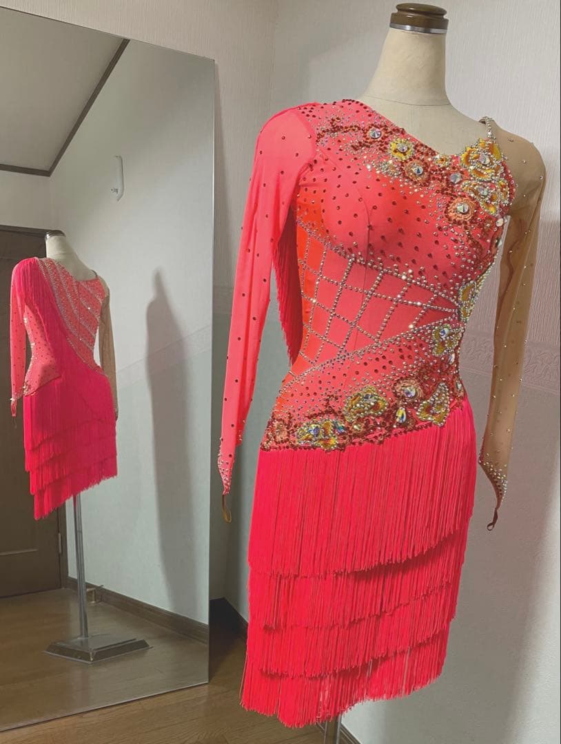 社交ダンスドレス フリンジ　ラテンドレス　新品