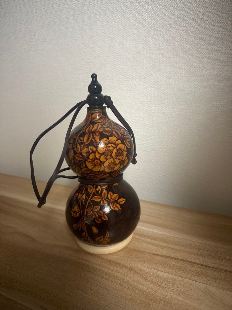 花模様の二重 酒瓢箪