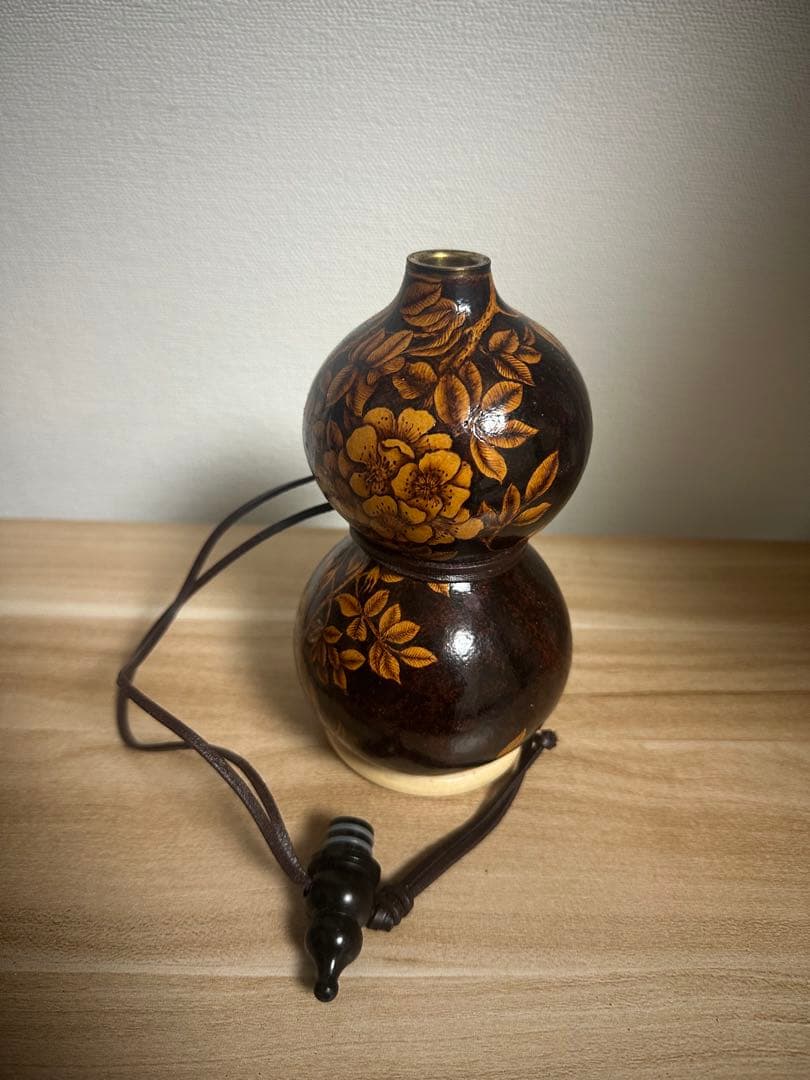 花模様の二重 酒瓢箪