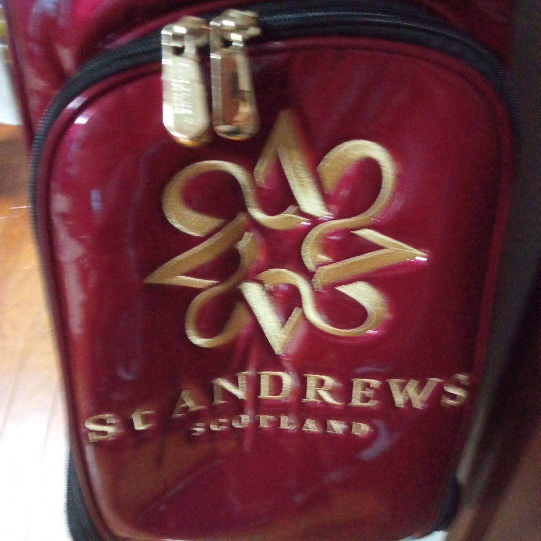 ＳＴＡＮＤＲＥＷＳ　セントアンドリュース　キャディバッグ　ワインレッド／赤