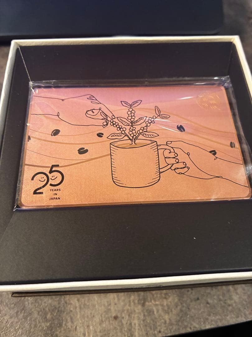 スターバックス Starbuckscard 25周年　ステンレスカード