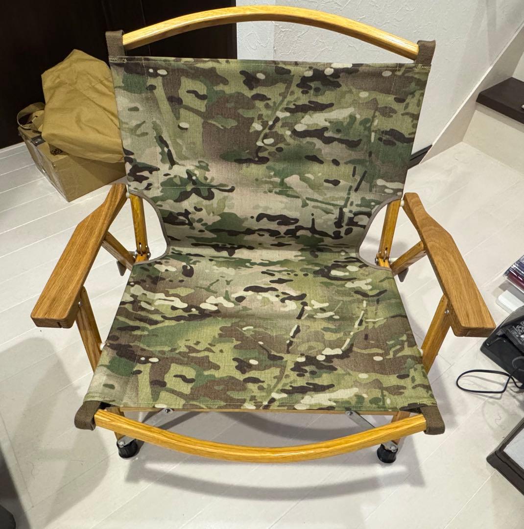 カーミットチェア　ワイド　オーク　ヒジラク　NOVITA　替シート　バッグ付美品