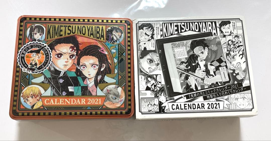 鬼滅の刃　2021年　缶入り日めくりカレンダー　未開封品