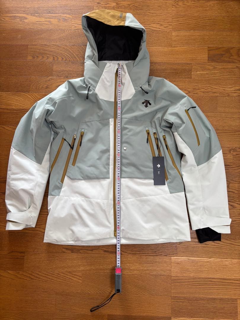 (新品・未使用) DESCENTE スキーウェア パンツ グレー×ホワイト