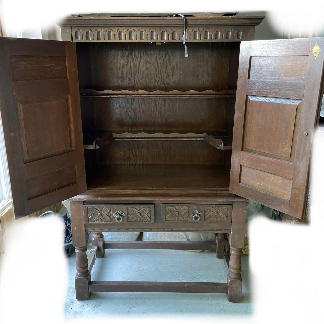 Old Charm 木製キャビネットイギリス製アンティーク家具