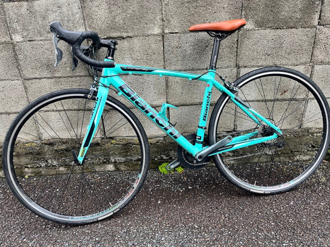夕Bianchi ロードバイクチェレステTiagra20段変速46size