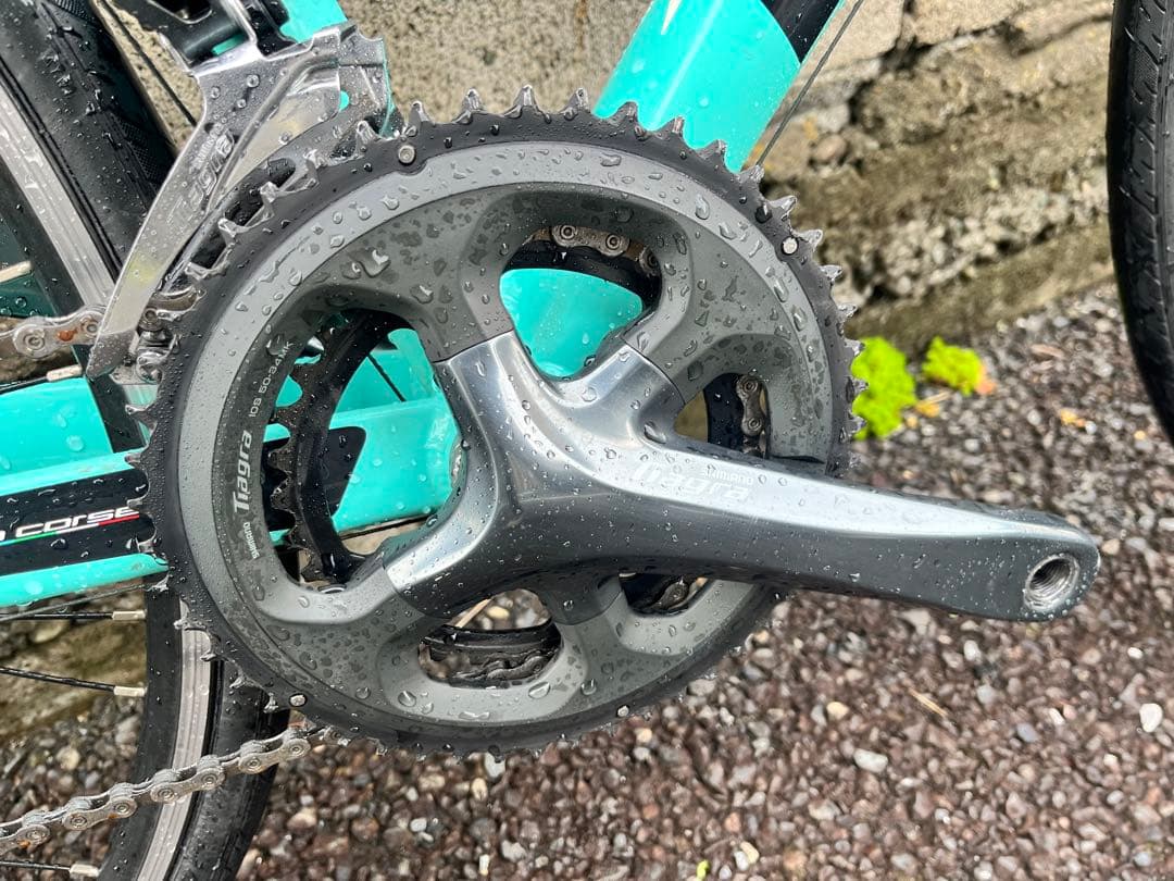 夕Bianchi ロードバイクチェレステTiagra20段変速46size