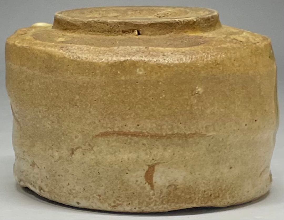 古瀬戸　桃山〜江戸初期　鉄絵筒盃　ぐい呑　美濃焼　箱付　y62