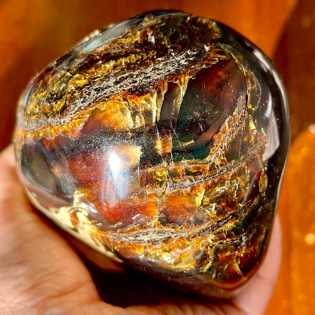 巨大 琥珀 原石 標本 688g アンバー チェリー ブルー タイガー 鑑賞石