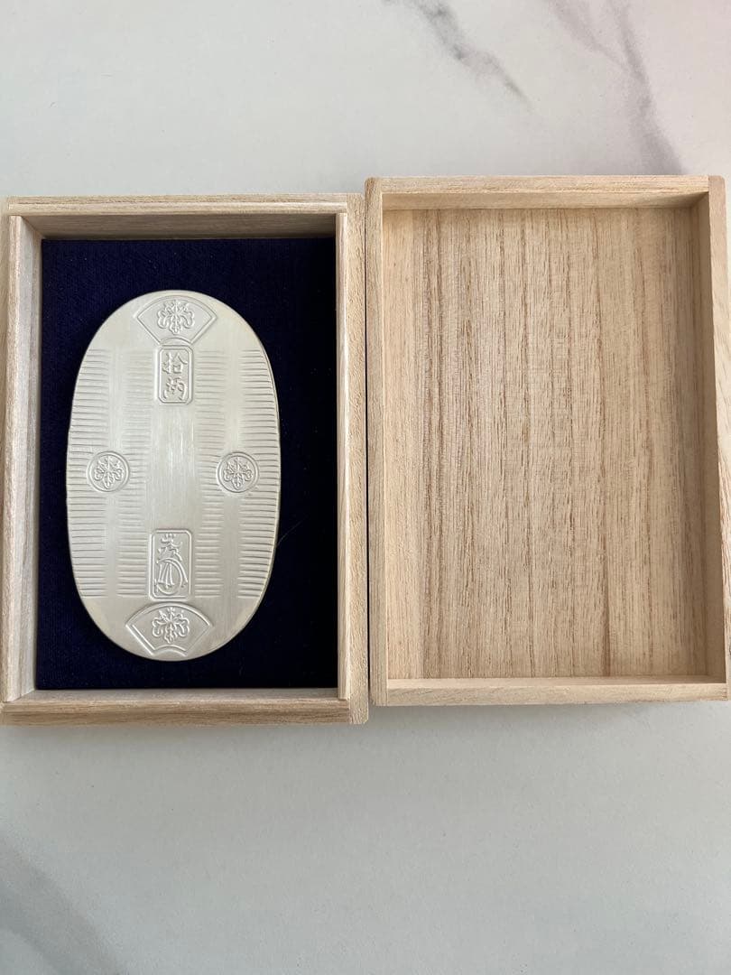 純銀小判　100g 造幣局マーク　高級桐箱入り