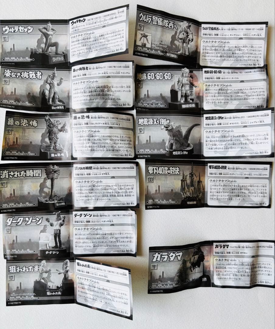 じゅんパパ殿専用　ウルトラ怪獣名鑑　ウルトラセブン編1 シークレット含む全11種