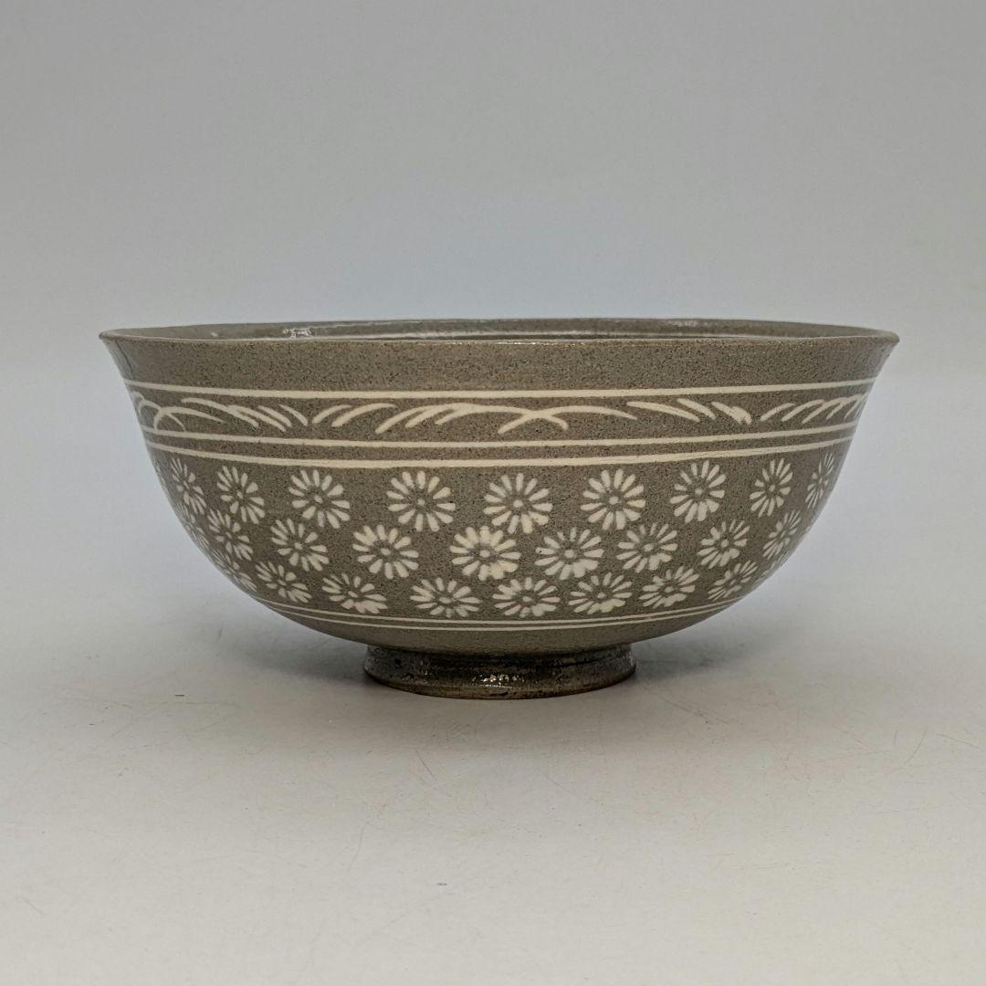 韓国利川夏林窯 李洲榮 三島茶碗 合箱 抹茶碗 抹茶茶碗 茶道具 茶器 高麗青磁