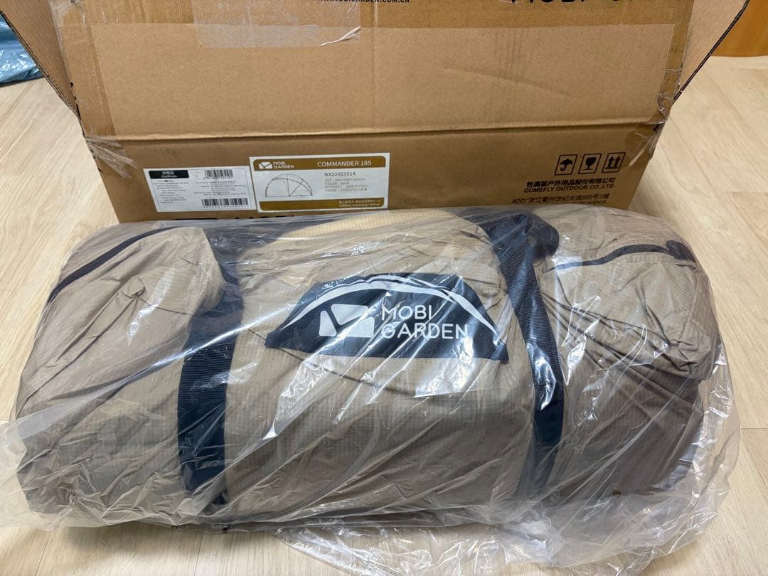 新品未使用 MOBI GARDEN COMMANDER 185 サンド テント