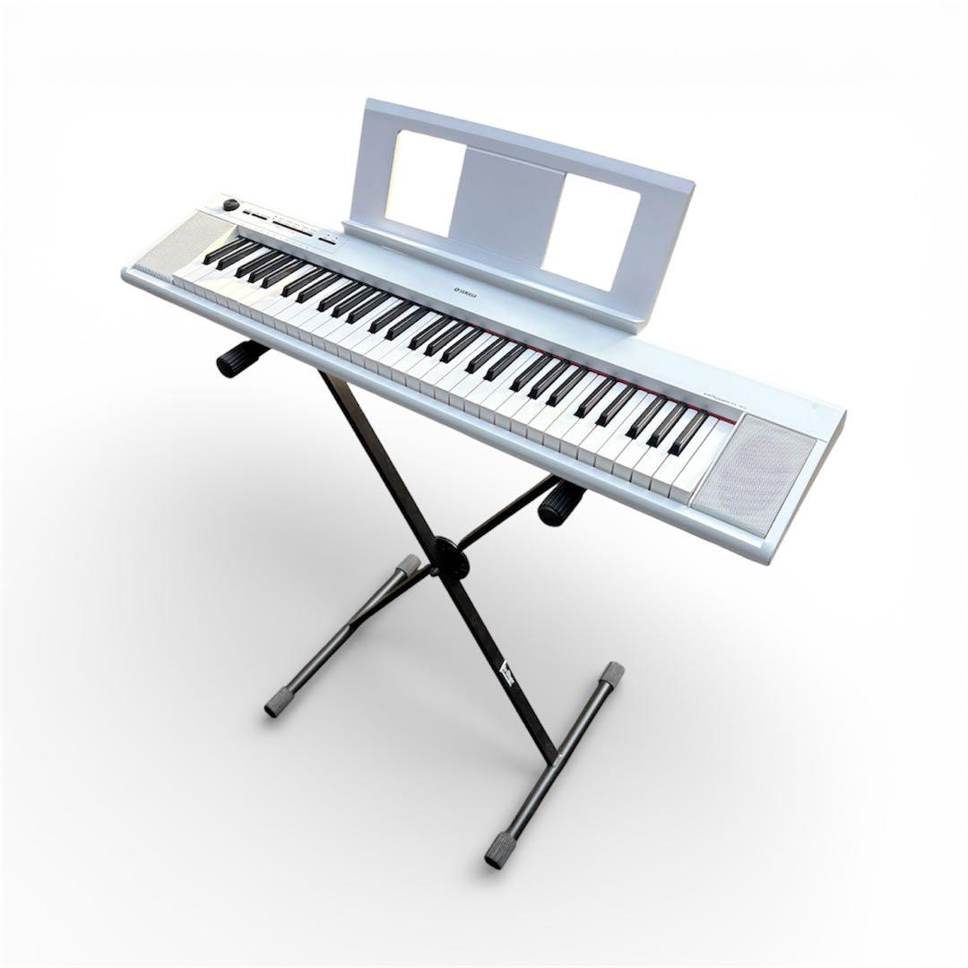 piaggero NP-12 ホワイト 電子ピアノ スタンドとイス付き