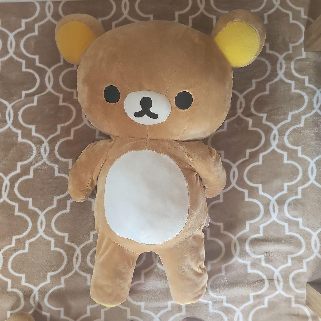 リラックマ くったりぬいぐるみLL,　ティッシュカバー　抱き枕の3点セット