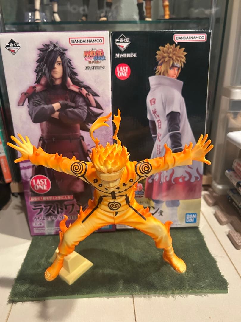 ナルト 一番くじ ラストワンセット ミナト マダラフィギュア ナルト九尾チャクラ