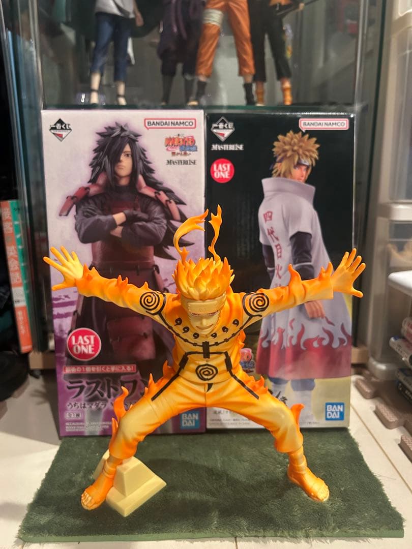 ナルト 一番くじ ラストワンセット ミナト マダラフィギュア ナルト九尾チャクラ