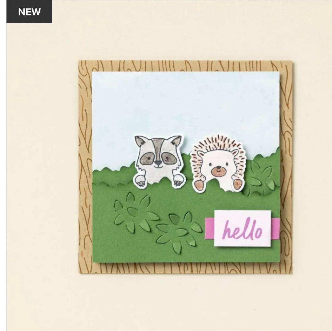 お値下♡未使用⭐︎新作可愛い動物達のスタンプ&ダイ　スタンピンアップ