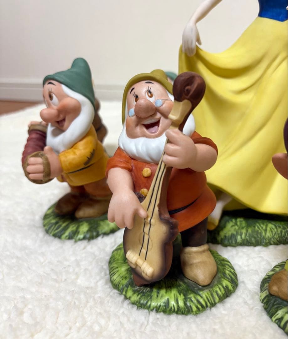 【希少】 白雪姫 7人の小人　加藤工芸　陶器　置物　ガーデンオーナメント　白雪姫