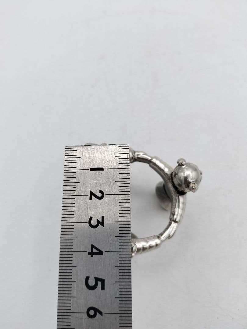 c640 蓋置 銀仕上 三つ人形 金谷浄雲 木箱 茶道具 古物