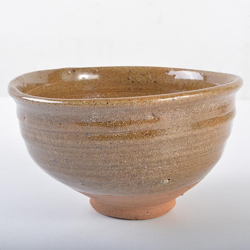 加藤唐九郎　一無斎（一ム斎）作　絵唐津　茶碗　淡々斎極め箱二重箱　H　R7523