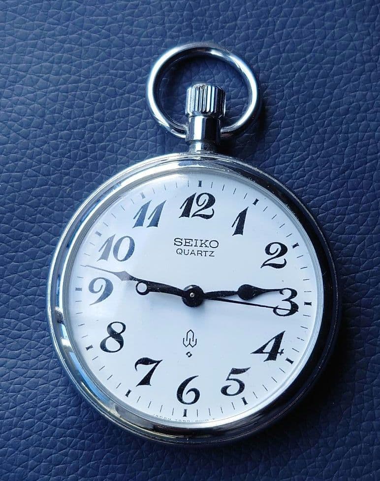 【希少・稼働】宇都宮駅100周年刻印あり SEIKO クオーツ鉄道懐中時計 国鉄