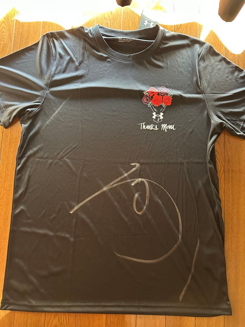 千葉ロッテマリーンズ　藤原恭大　母の日限定Tシャツ アンダーアーマー　直筆サイン